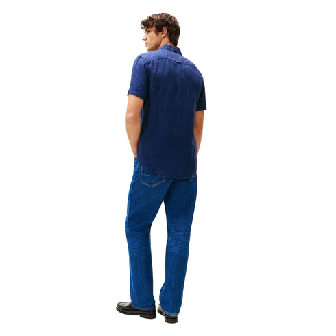 Tommy Hilfiger Camicia casual Camicia Uomo Pigment Dyed Linen M P25 - TOMMY HILFIGERMW35207 - DCC - M - Francavilla Moda